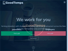 Tablet Screenshot of goodtemps.org